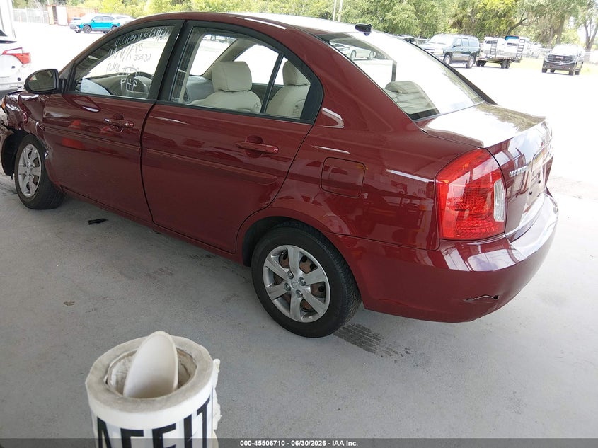 2008 Hyundai Accent VIN KMHCN46C58U275919 IAAI salvage auction — LEFT FRONT, Rebuildable (Florida), sold $675 on 2026-07-29 (photo 3)