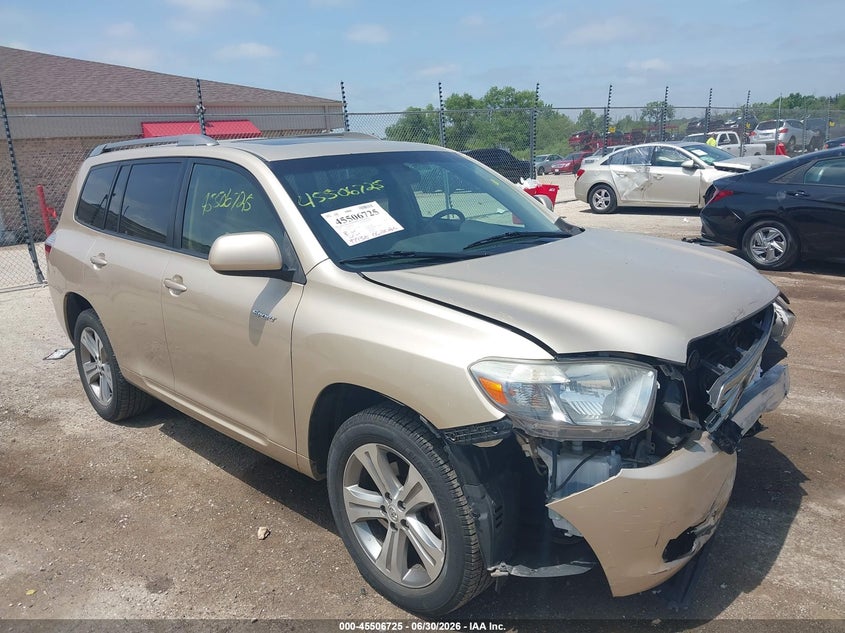 2009 Toyota Highlander VIN JTEES43A092151221 IAAI salvage auction — FRONT END, Clear (Wisconsin), sold $4,400 on 2026-07-14 (photo 1)