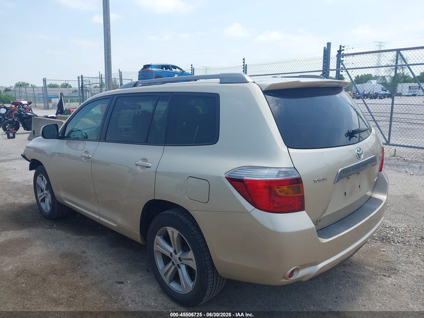 2009 Toyota Highlander VIN JTEES43A092151221 IAAI salvage auction — FRONT END, Clear (Wisconsin), sold $4,400 on 2026-07-14 (photo 3)