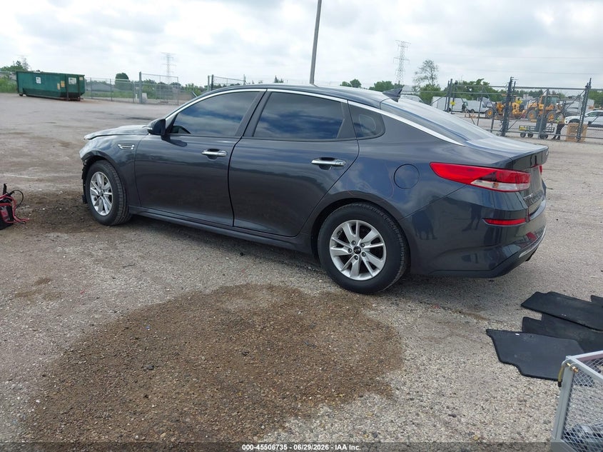 2019 Kia Optima VIN 5XXGT4L39KG279484 IAAI salvage auction — FRONT END, Junk Bill Of Sale Mv2459 (Wisconsin), sold $1,250 on 2026-07-28 (photo 3)