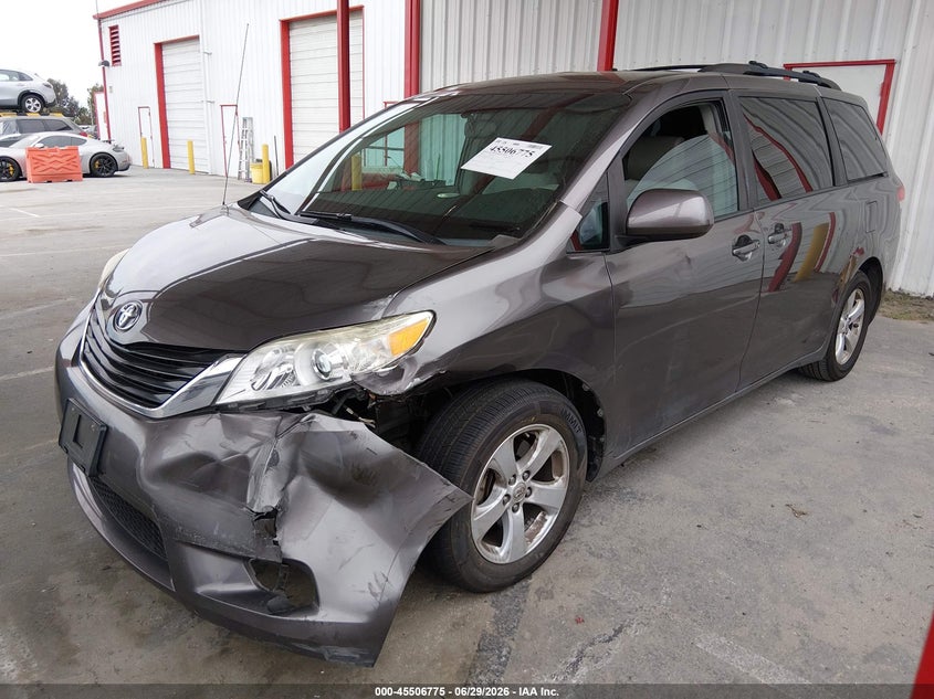 2012 Toyota Sienna VIN 5TDKK3DC5CS217716 IAAI salvage auction — LEFT FRONT, Salvage (California), sold $2,650 on 2026-07-16 (photo 2)