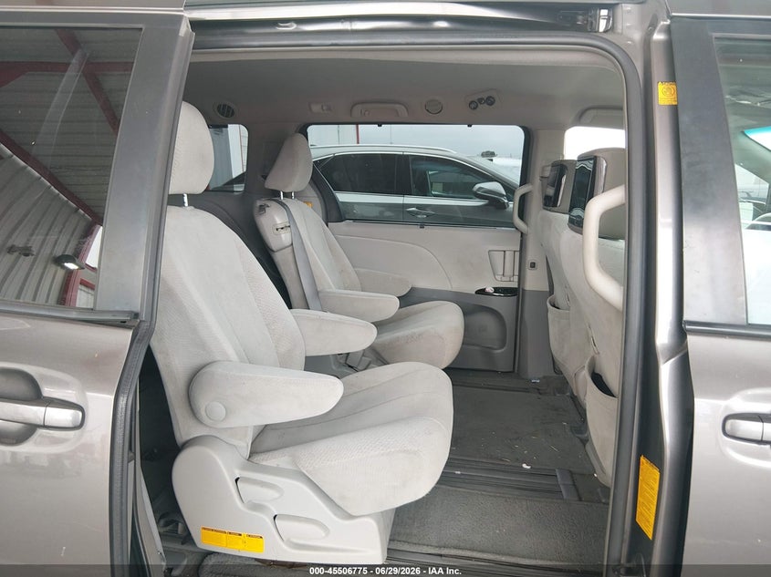 2012 Toyota Sienna VIN 5TDKK3DC5CS217716 IAAI salvage auction — LEFT FRONT, Salvage (California), sold $2,650 on 2026-07-16 (photo 8)