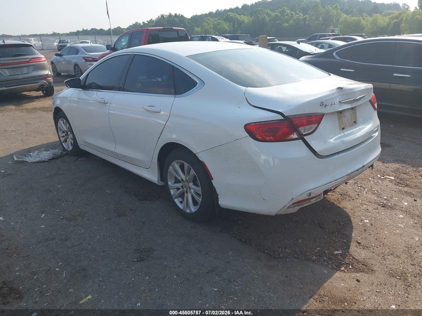 2015 Chrysler 200 VIN 1C3CCCAB0FN569131 IAAI salvage auction — SIDE, Salvage Title, sold $625 on 2026-07-24 (photo 3)