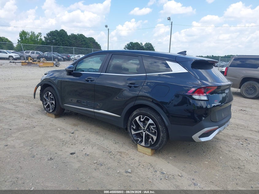 2025 Kia Sportage VIN 5XYK33DF9SG237518 IAAI salvage auction — FRONT END, Salvage (Georgia), sold $8,300 on 2026-07-30 (photo 3)