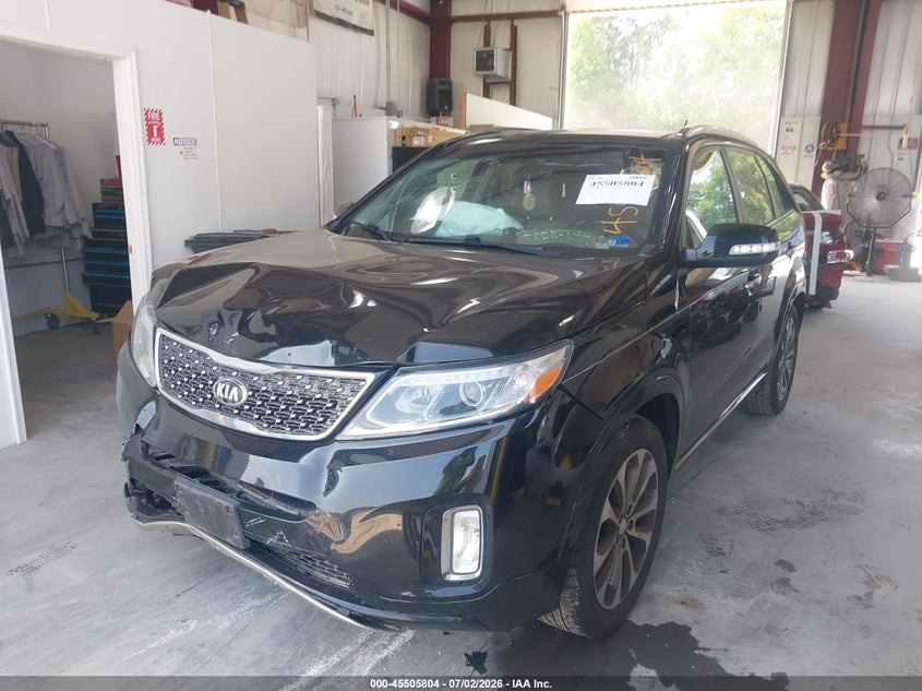 2014 Kia Sorento VIN 5XYKW4A70EG513924 IAAI salvage auction — FRONT END, Clear (Virginia), sold $1,650 on 2026-07-16 (photo 2)