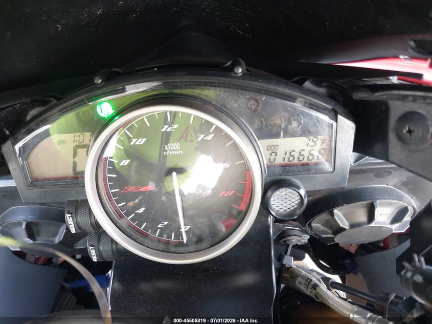 2008 Yamaha Yzfr6 VIN JYARJ16E18A007814 IAAI salvage auction — ROLLOVER, Salvage - Greater Than 75% (Maryland), sold $675 on 2026-07-22 (photo 7)