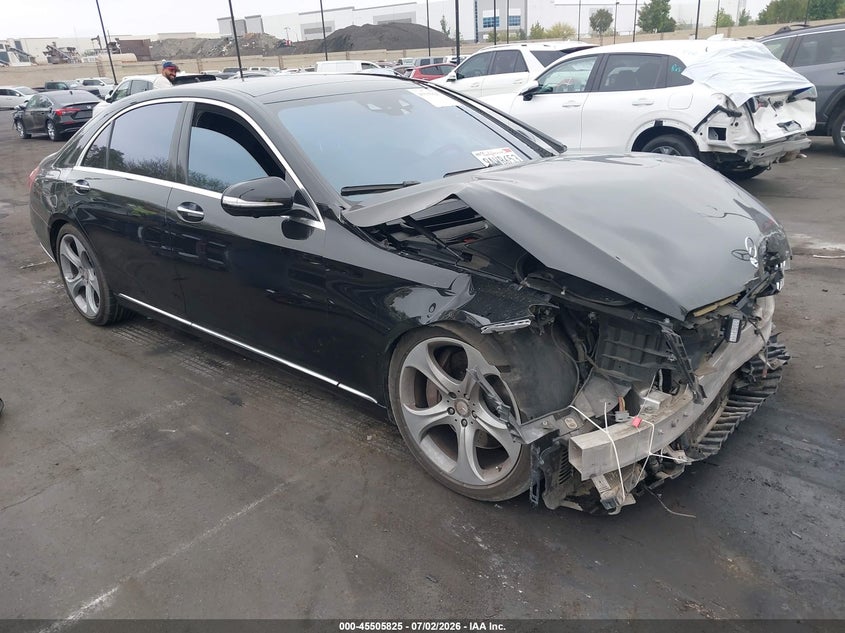 2015 Mercedes-benz S-klasse VIN WDDUG8CB2FA164495 IAAI salvage auction — FRONT END, Salvage Title, sold $2,550 on 2026-08-07 (photo 1)