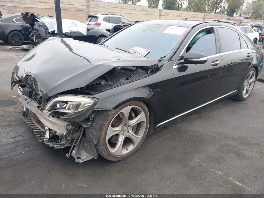 2015 Mercedes-benz S-klasse VIN WDDUG8CB2FA164495 IAAI salvage auction — FRONT END, Salvage Title, sold $2,550 on 2026-08-07 (photo 2)
