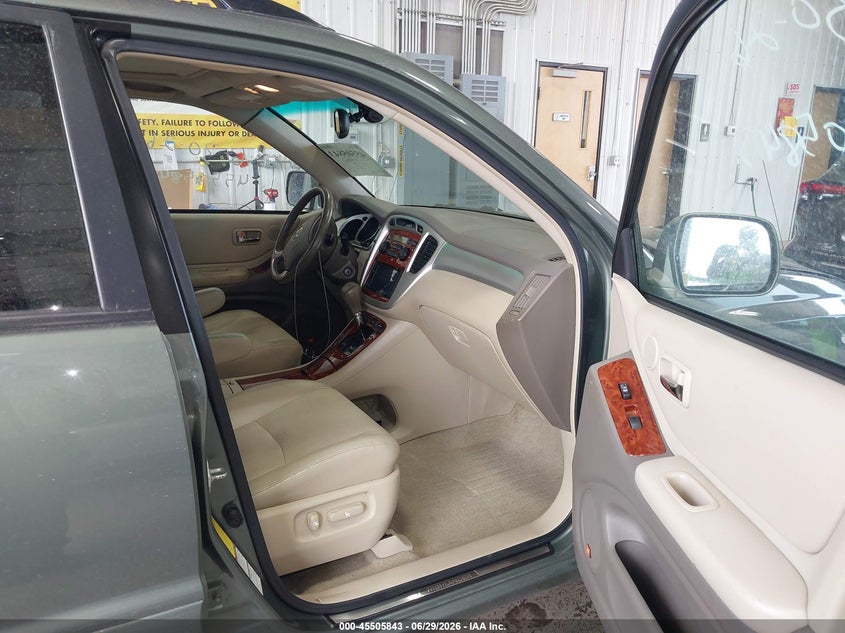 2005 Toyota Highlander VIN JTEEP21A450130175 IAAI salvage auction — LEFT FRONT, Salvage (North Dakota), sold $225 on 2026-07-23 (photo 5)