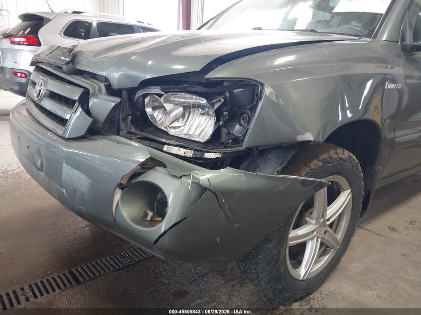 2005 Toyota Highlander VIN JTEEP21A450130175 IAAI salvage auction — LEFT FRONT, Salvage (North Dakota), sold $225 on 2026-07-23 (photo 6)