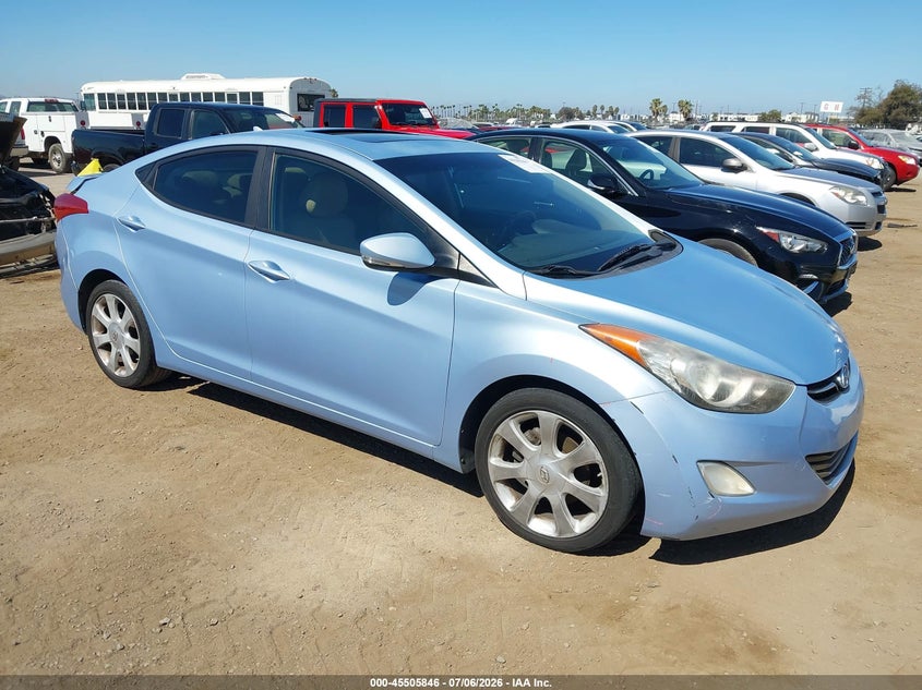 2011 Hyundai Elantra VIN KMHDH4AE9BU156797 IAAI salvage auction — REAR END, Salvage (California), sold $1,250 on 2026-07-13 (photo 1)
