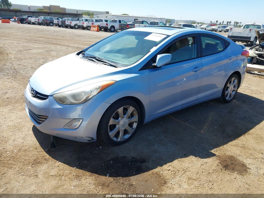 2011 Hyundai Elantra VIN KMHDH4AE9BU156797 IAAI salvage auction — REAR END, Salvage (California), sold $1,250 on 2026-07-13 (photo 2)