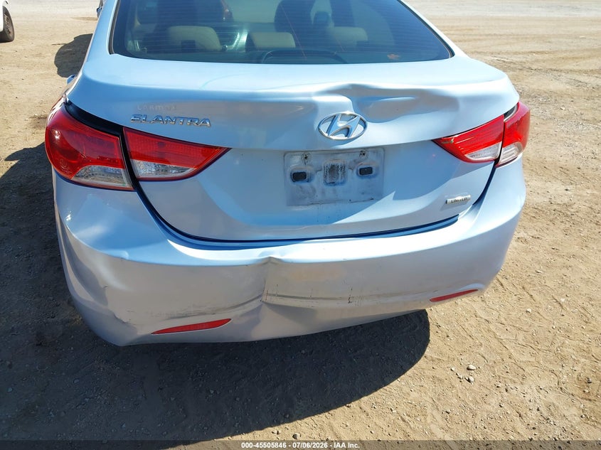 2011 Hyundai Elantra VIN KMHDH4AE9BU156797 IAAI salvage auction — REAR END, Salvage (California), sold $1,250 on 2026-07-13 (photo 6)