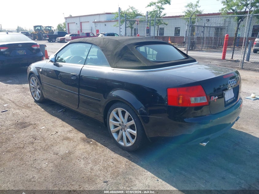 2004 Audi S4 VIN WUARL48H44K900526 IAAI salvage auction — NORMAL WEAR, Clear (Michigan), sold $750 on 2026-07-09 (photo 3)