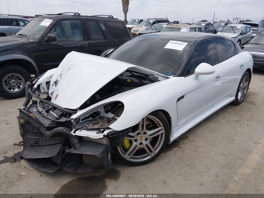 2011 Porsche Panamera VIN WP0AC2A79BL090222 IAAI salvage auction — FRONT END, Salvage (California), sold $1,725 on 2026-08-12 (photo 2)