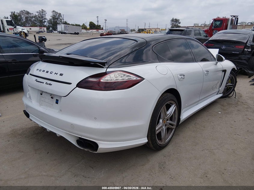 2011 Porsche Panamera VIN WP0AC2A79BL090222 IAAI salvage auction — FRONT END, Salvage (California), sold $1,725 on 2026-08-12 (photo 4)