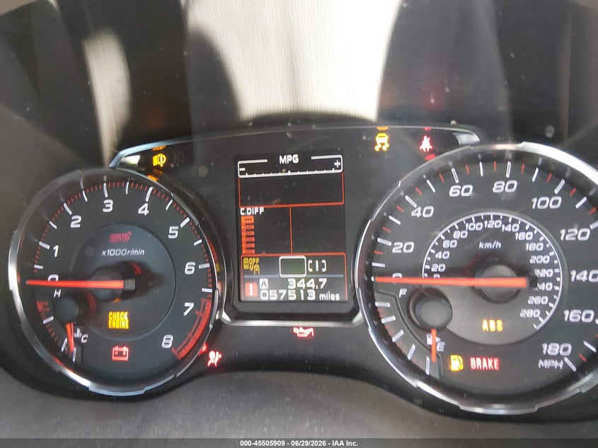 2021 Subaru Wrx sti VIN JF1VA2W60M9810679 IAAI salvage auction — SIDE, Salvage (California), sold $6,200 on 2026-08-02 (photo 7)