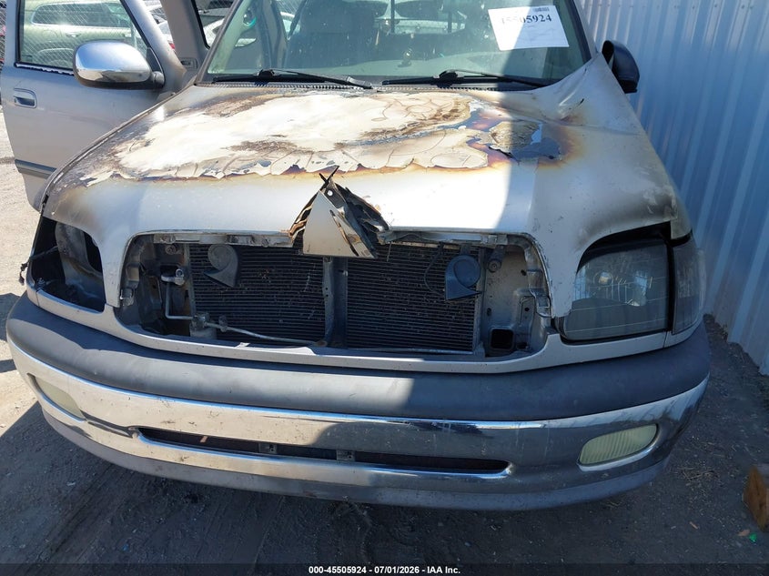 2001 Toyota Tundra VIN 5TBRN341X1S189163 IAAI salvage auction — Burn Engine, Salvage (California), sold $175 on 2026-07-30 (photo 6)