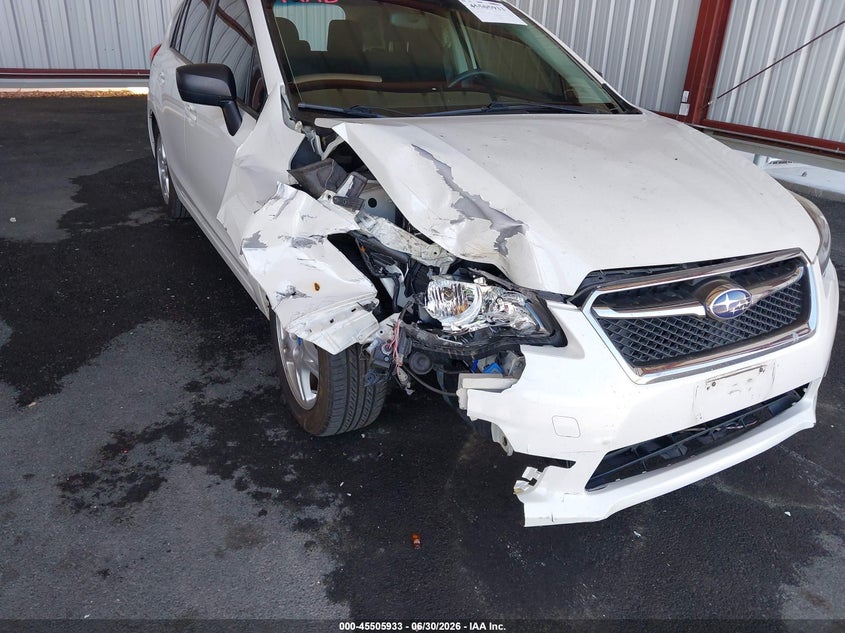 2016 Subaru Impreza VIN JF1GPAA65G8261094 IAAI salvage auction — RIGHT FRONT, Salvage (California), sold $425 on 2026-07-28 (photo 6)
