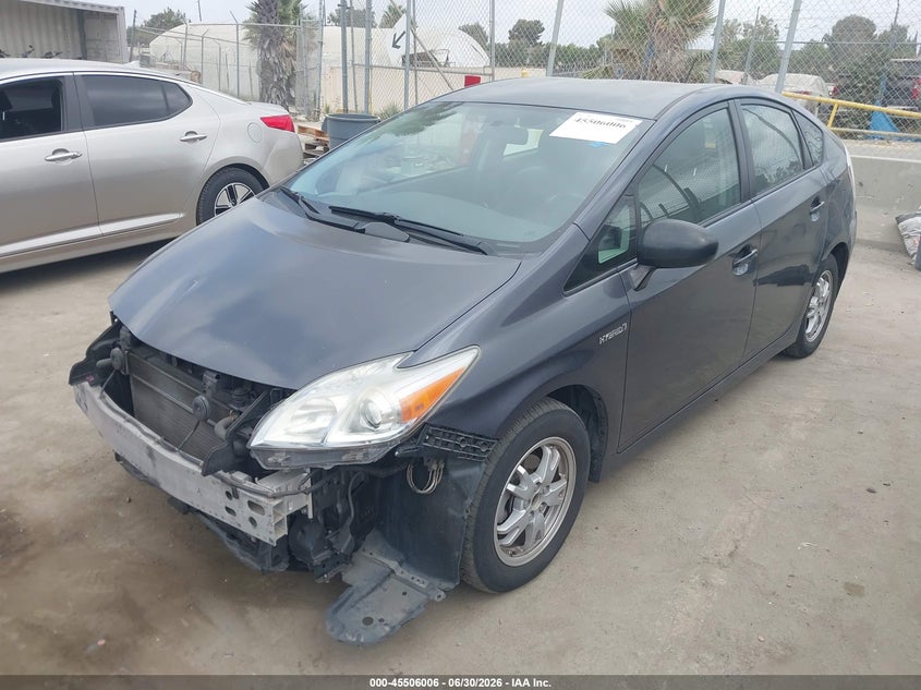 2011 Toyota Prius VIN JTDKN3DU8B1438030 IAAI salvage auction — FRONT END, Salvage (California), sold $2,450 on 2026-08-02 (photo 2)