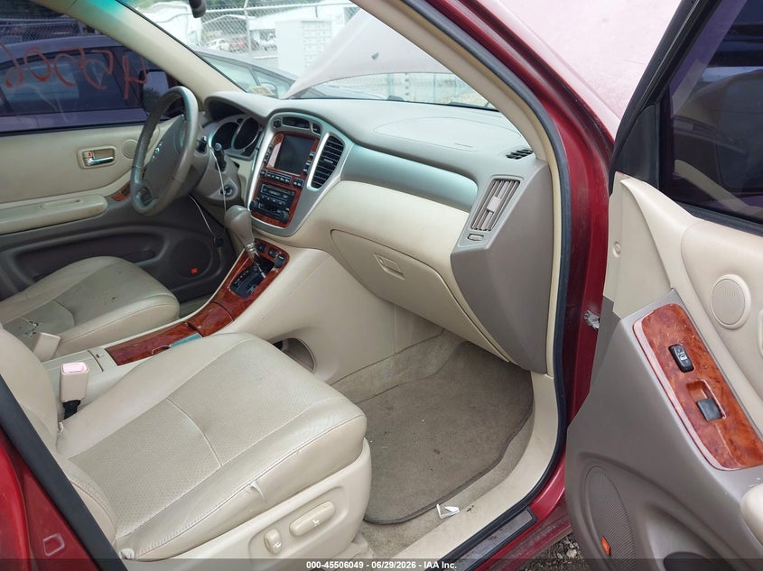 2006 Toyota Highlander VIN JTEDP21A560107646 IAAI salvage auction — NORMAL WEAR, Clear (Virginia), sold $175 on 2026-07-10 (photo 5)