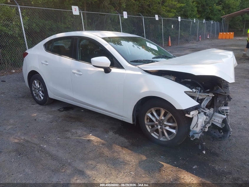 2016 Mazda 3 VIN JM1BM1U76G1308837 IAAI salvage auction — FRONT END, Salvage Title, sold $25 on 2026-07-28 (photo 1)