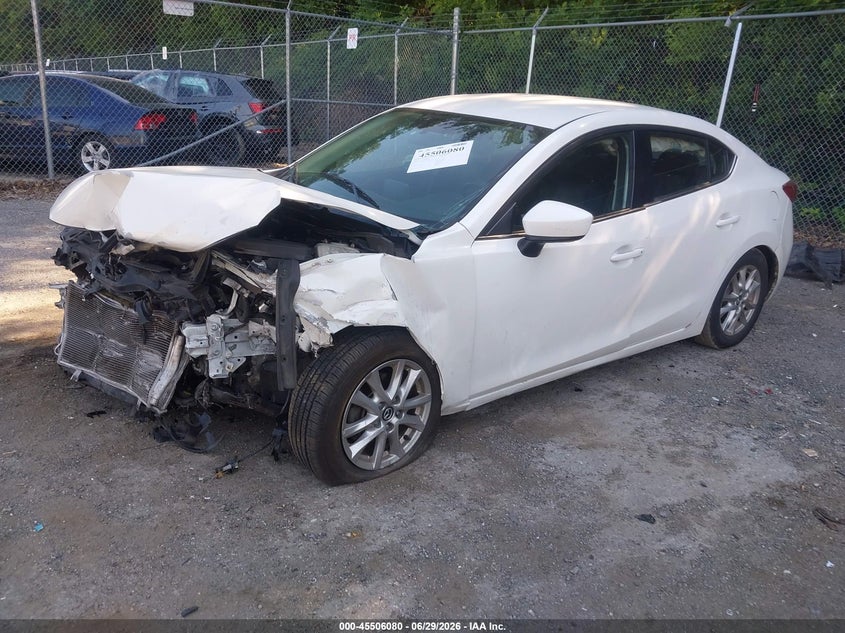 2016 Mazda 3 VIN JM1BM1U76G1308837 IAAI salvage auction — FRONT END, Salvage Title, sold $25 on 2026-07-28 (photo 2)
