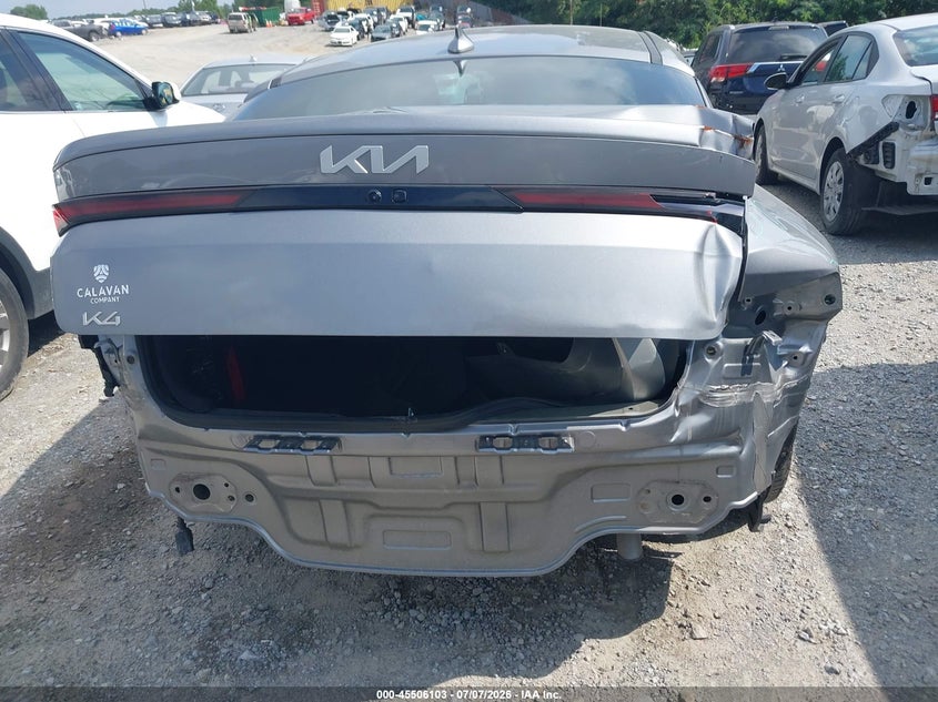 2025 Kia K4 VIN 3KPFU4DE0SE052475 IAAI salvage auction — REAR END, Salvage Title, sold $7,200 on 2026-08-18 (photo 6)