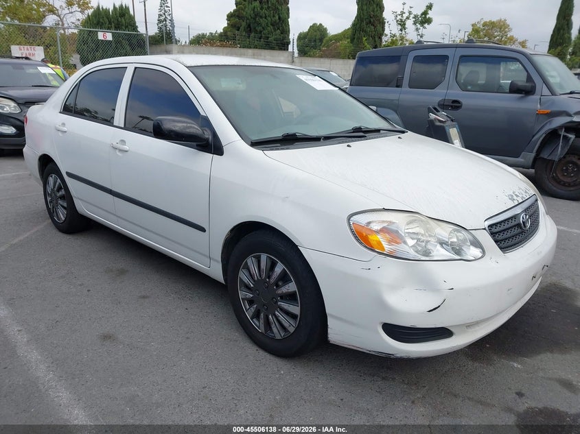 2005 Toyota Corolla VIN JTDBR32E552051630 IAAI salvage auction — LEFT REAR, Salvage (California), sold $1,000 on 2026-07-23 (photo 1)