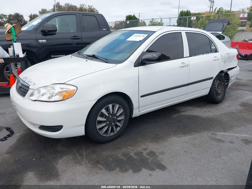 2005 Toyota Corolla VIN JTDBR32E552051630 IAAI salvage auction — LEFT REAR, Salvage (California), sold $1,000 on 2026-07-23 (photo 2)