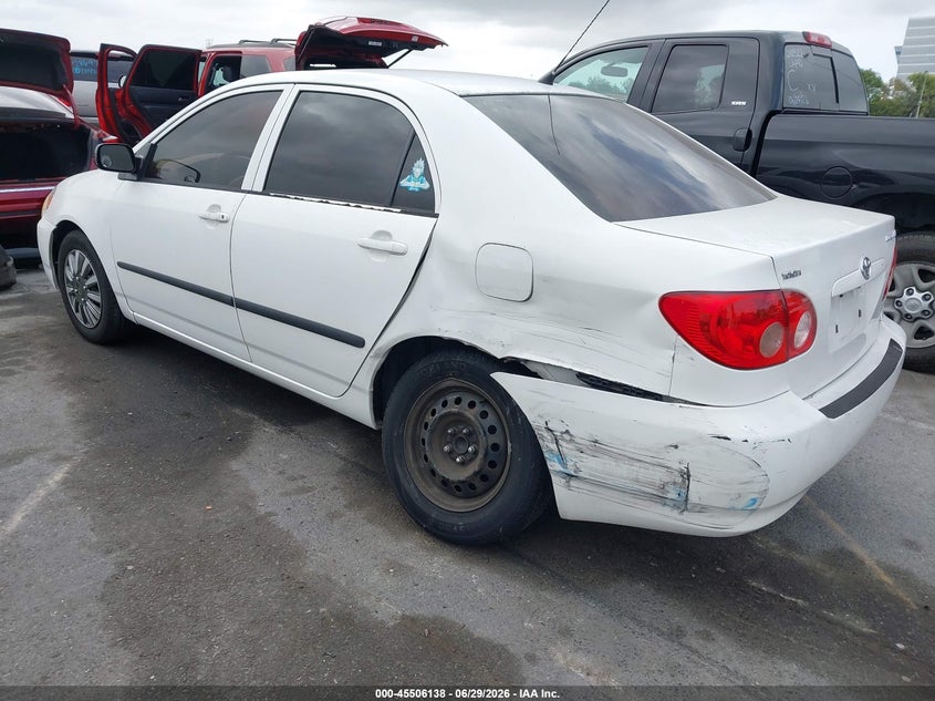 2005 Toyota Corolla VIN JTDBR32E552051630 IAAI salvage auction — LEFT REAR, Salvage (California), sold $1,000 on 2026-07-23 (photo 3)