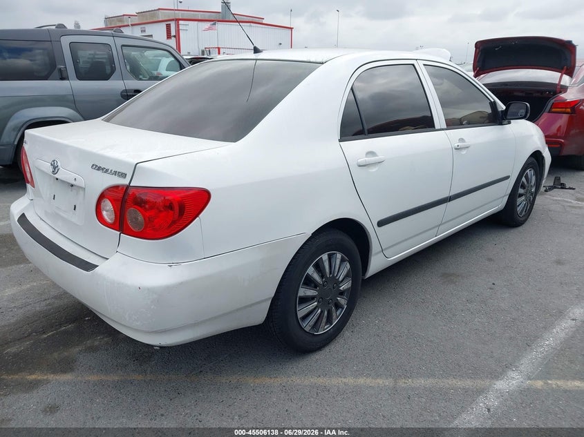 2005 Toyota Corolla VIN JTDBR32E552051630 IAAI salvage auction — LEFT REAR, Salvage (California), sold $1,000 on 2026-07-23 (photo 4)