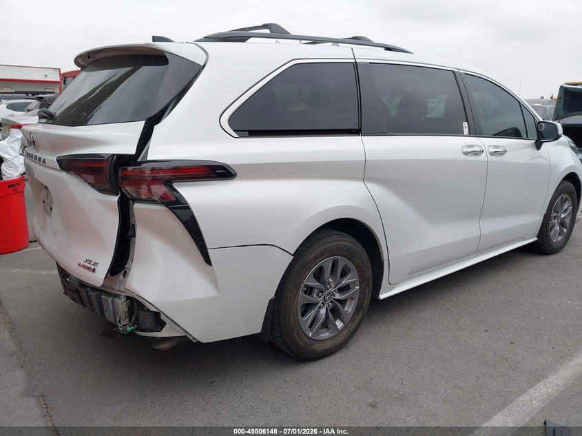 2024 Toyota Sienna VIN 5TDYRKEC3RS181113 IAAI salvage auction — REAR END, Salvage (California), sold $18,775 on 2026-07-30 (photo 4)