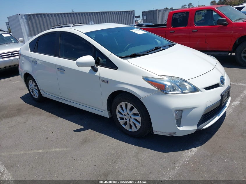 2013 Toyota Prius plug-in VIN JTDKN3DP5D3043806 IAAI salvage auction — LEFT REAR, App For Dup Clear (California), sold $5,300 on 2026-07-09 (photo 1)