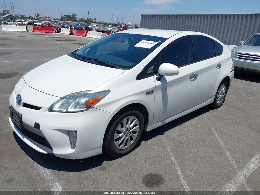 2013 Toyota Prius plug-in VIN JTDKN3DP5D3043806 IAAI salvage auction — LEFT REAR, App For Dup Clear (California), sold $5,300 on 2026-07-09 (photo 2)