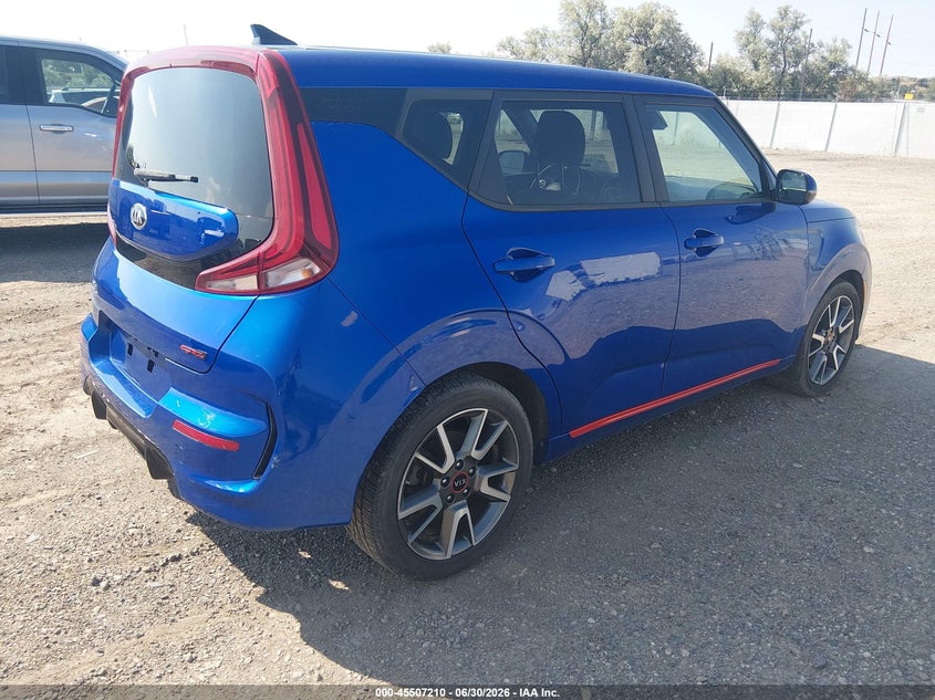 2020 Kia Soul VIN KNDJ53AF4L7017583 IAAI salvage auction — RIGHT FRONT, Clear (Montana), sold $2,000 on 2026-07-15 (photo 4)
