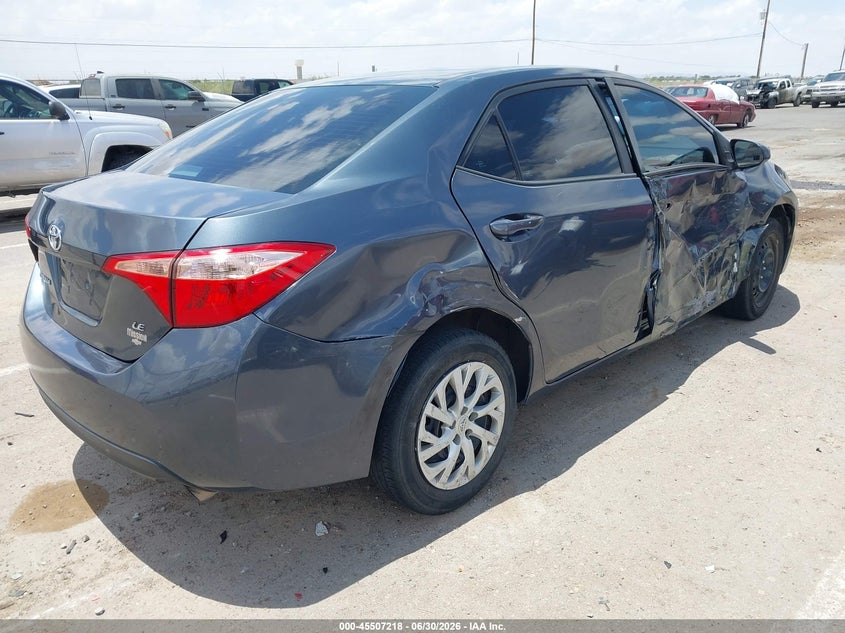 2018 Toyota Corolla VIN 5YFBURHE6JP834623 IAAI salvage auction — LEFT & RIGHT, Salvage (Texas), sold $3,050 on 2026-07-15 (photo 4)
