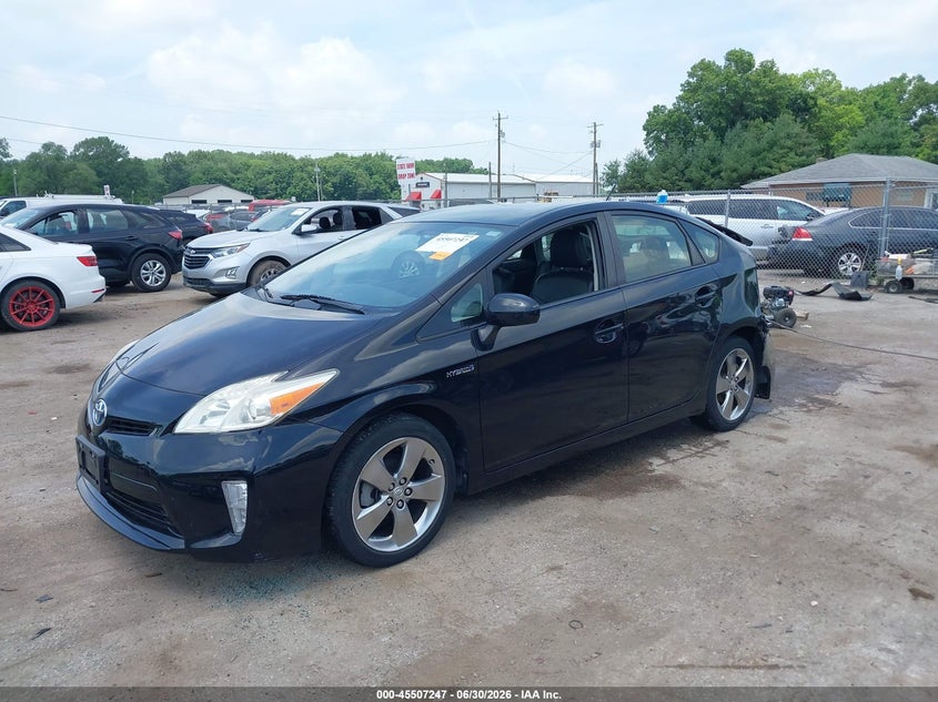 2013 Toyota Prius VIN JTDKN3DU5D5624300 IAAI salvage auction — REAR END, Clear (Indiana), sold $3,000 on 2026-07-26 (photo 2)