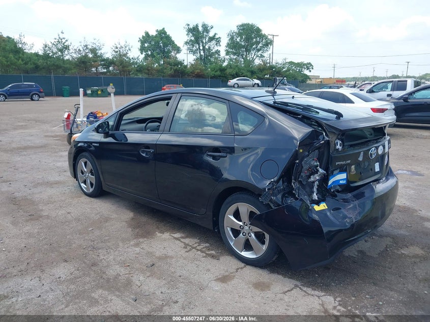 2013 Toyota Prius VIN JTDKN3DU5D5624300 IAAI salvage auction — REAR END, Clear (Indiana), sold $3,000 on 2026-07-26 (photo 3)