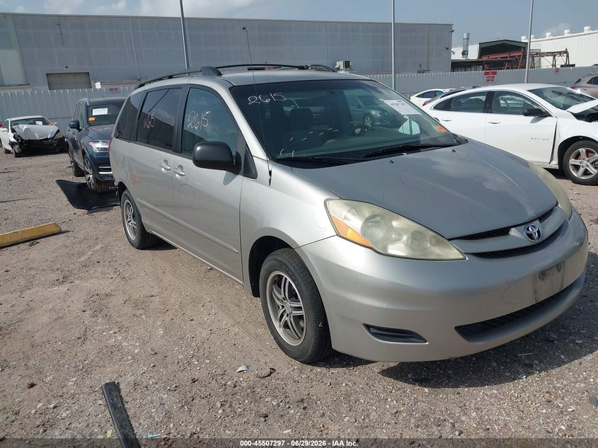 2006 Toyota Sienna VIN 5TDZA23C06S554327 IAAI salvage auction — REAR END, Salvage (Texas), sold $725 on 2026-07-30 (photo 1)
