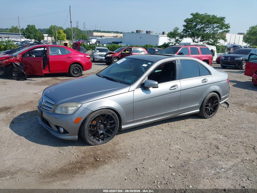 2010 Mercedes-benz C-klasse VIN WDDGF8BB9AR090374 IAAI salvage auction — RIGHT FRONT, Clear (Pennsylvania), sold $500 on 2026-07-31 (photo 2)