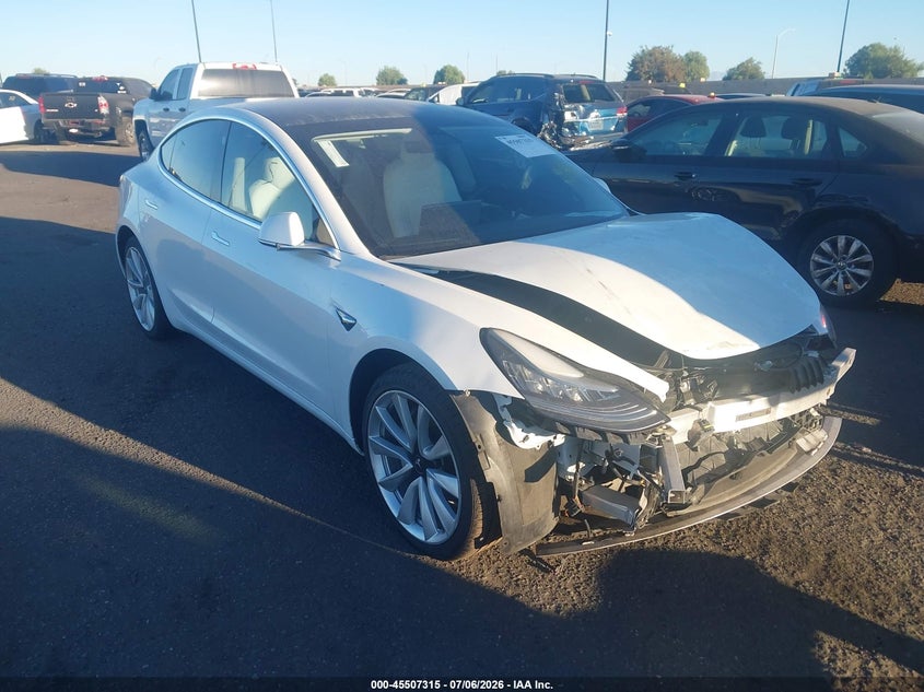 2019 Tesla Model 3 VIN 5YJ3E1EA0KF509807 IAAI salvage auction — FRONT END, Salvage Certificate (California), sold $4,150 on 2026-07-31 (photo 1)