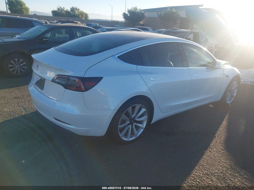 2019 Tesla Model 3 VIN 5YJ3E1EA0KF509807 IAAI salvage auction — FRONT END, Salvage Certificate (California), sold $4,150 on 2026-07-31 (photo 4)
