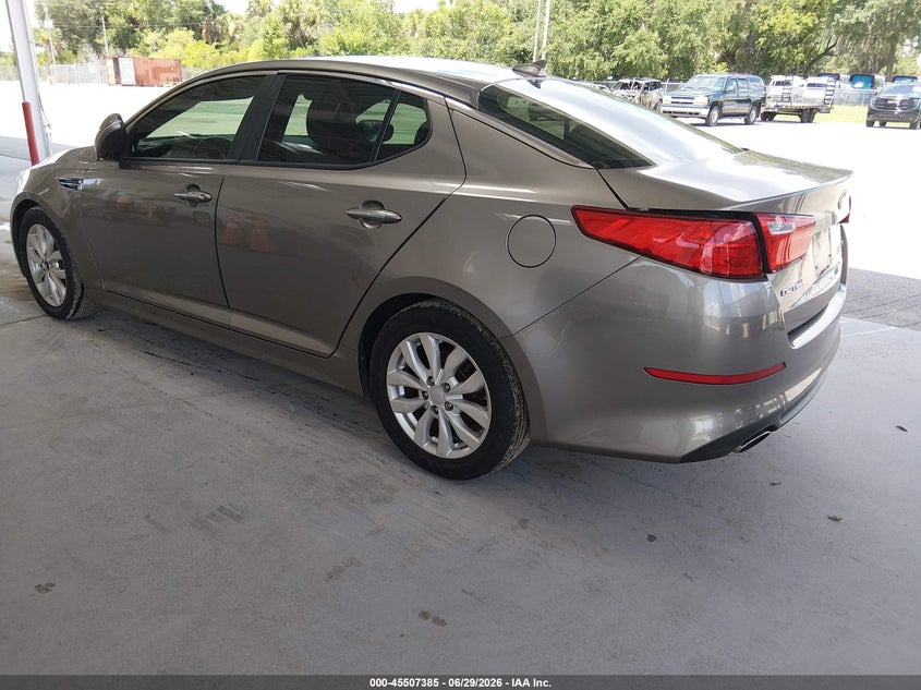 2015 Kia Optima VIN 5XXGM4A71FG451662 IAAI salvage auction — NORMAL WEAR, Clear (Florida), sold $725 on 2026-07-15 (photo 3)
