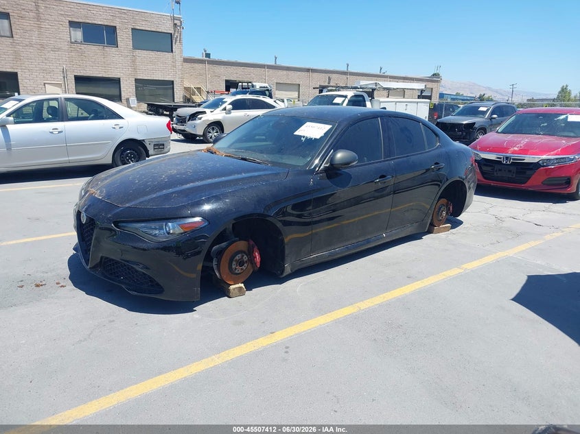 2020 Alfa romeo Giulia VIN ZARFAMAN3L7625390 IAAI salvage auction — LEFT SIDE, Salvage Title, sold $3,550 on 2026-07-27 (photo 2)