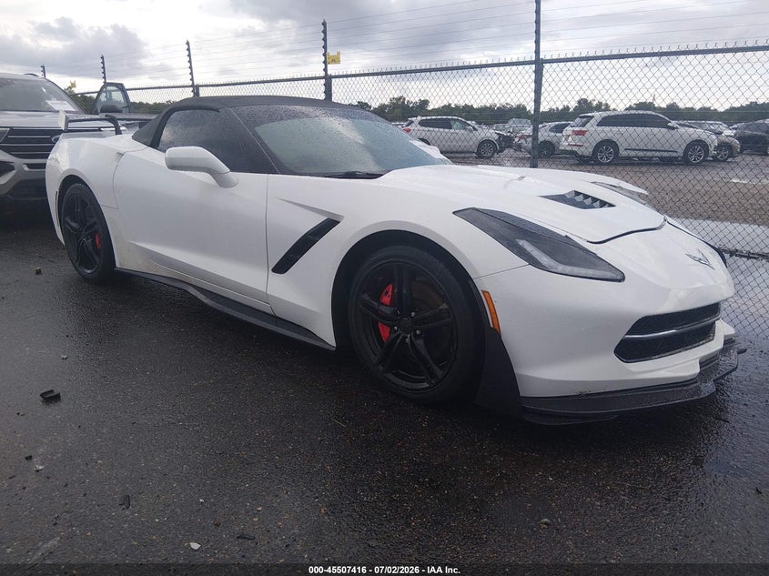 2014 Chevrolet Corvette VIN 1G1YF3D75E5117263 IAAI salvage auction — LEFT FRONT, Salvage (Louisiana), sold $10,000 on 2026-07-29 (photo 1)