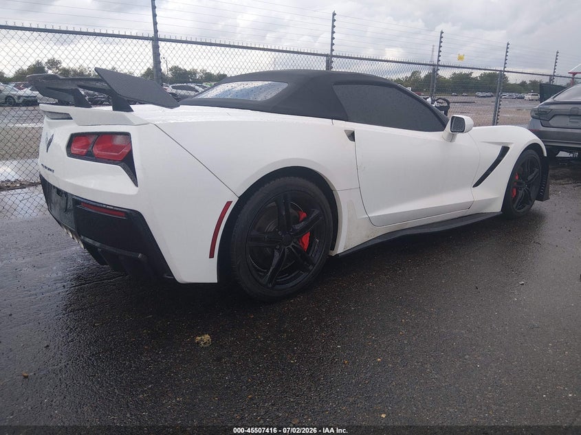 2014 Chevrolet Corvette VIN 1G1YF3D75E5117263 IAAI salvage auction — LEFT FRONT, Salvage (Louisiana), sold $10,000 on 2026-07-29 (photo 4)