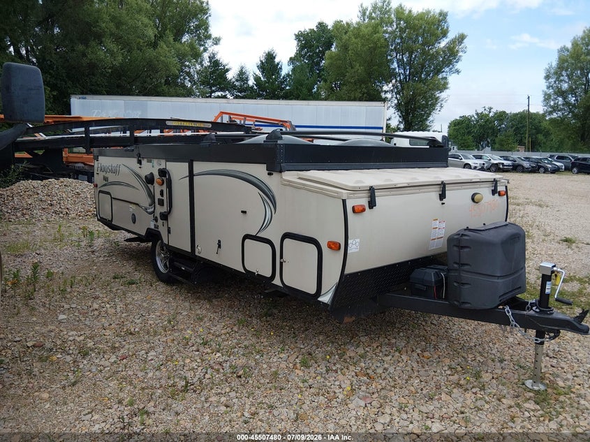 2018 Forest river Flagstaff VIN 4X4CFS210JD179755 IAAI salvage auction — ROOF, Clear (Wisconsin), sold $1,200 on 2026-07-30 (photo 1)