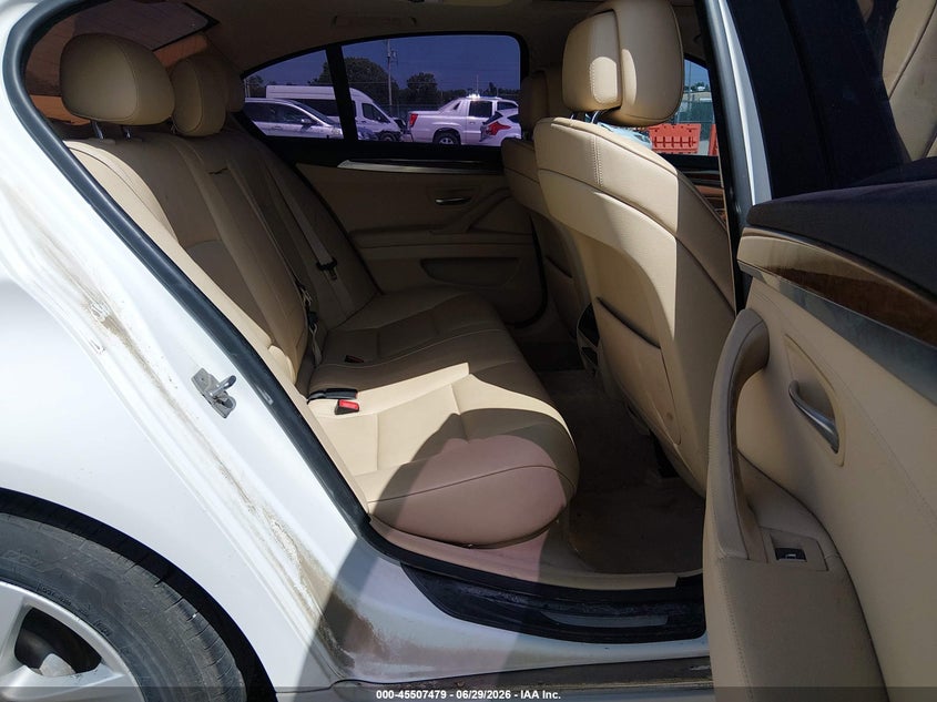 2012 BMW 5er VIN WBAXH5C53CDW08374 IAAI salvage auction — HAIL, Salvage Title, sold $1,250 on 2026-07-24 (photo 8)