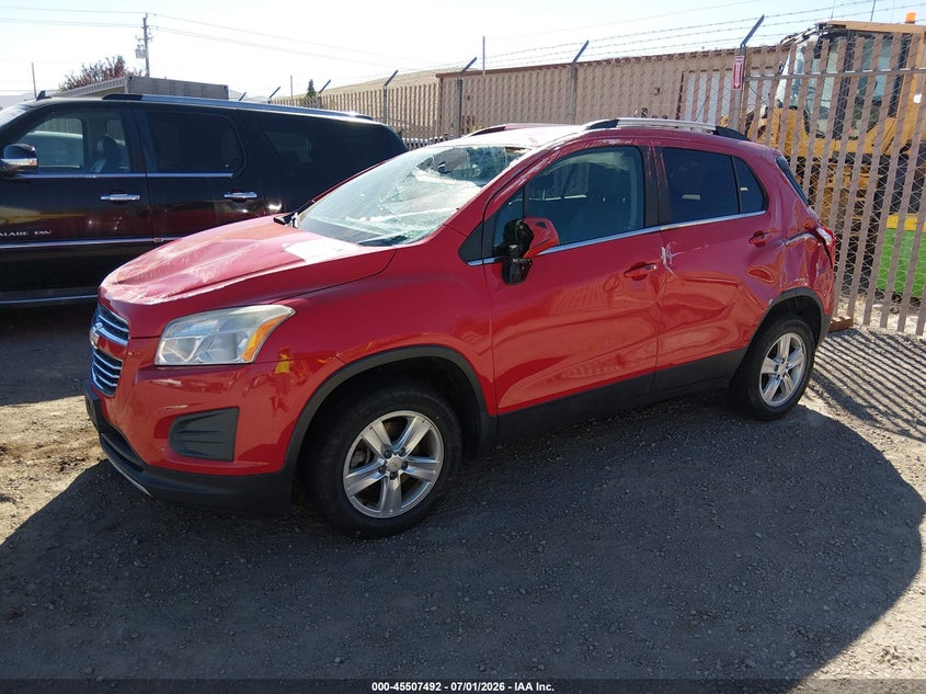 2016 Chevrolet Trax VIN KL7CJPSB6GB719198 IAAI salvage auction — ROLLOVER, Salvage (Nevada), sold $625 on 2026-07-31 (photo 2)